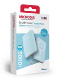 Беспроводной внешний аккумулятор MICRODIA SNAPPower™ MagGo Palm, 5000 мА·ч / 10000 мА·ч с магнитным креплением, беспроводной выходной мощностью 15 Вт и быстрой зарядкой через порт USB-C мощностью 20 Вт