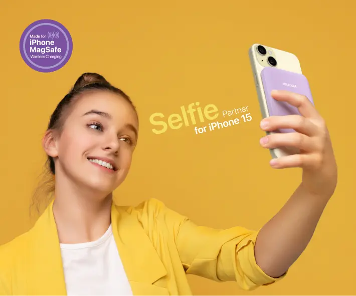 Беспроводной внешний аккумулятор MICRODIA SNAPPower™ MagGo Palm, 5000 мА·ч / 10000 мА·ч с магнитным креплением, беспроводной выходной мощностью 15 Вт и быстрой зарядкой через порт USB-C мощностью 20 Вт