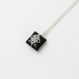 Sterling Silver Obsidian Necklace