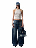 Basic Solid-Color Embroidered Slim-Fit?Vest