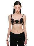 Diamond Pattern Knitted Top & Shorts Set