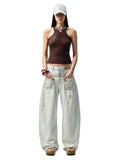 Floral Austrian Rhinestone I-shaped Vest