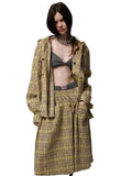 Plaid Hooded Shirt