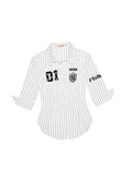 Black & White Striped Retro?Shirt