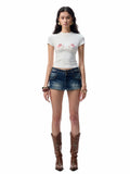 Printed Slim-Fit Short Sleeve T-shirt