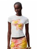 Printed Slim-Fit Short Sleeve T-shirt