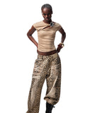 Knot-Pleated Slim-Fit Acetate T-shirt