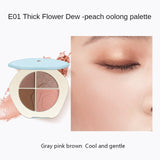 TIMAGE Flower Shadow Четырехцветные тени для век