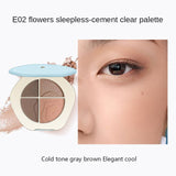 TIMAGE Flower Shadow Четырехцветные тени для век