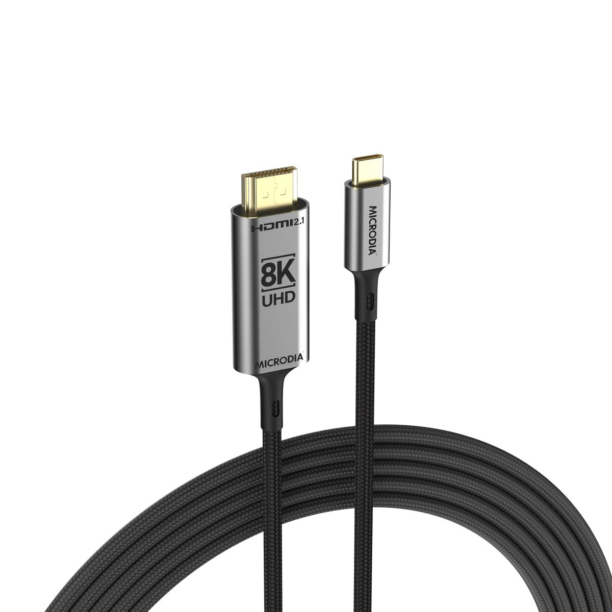 Кабель MICRODIA USB-C — HDMI (кабель 8K Dynamic HDR 1,8 м, HDCP2.3)