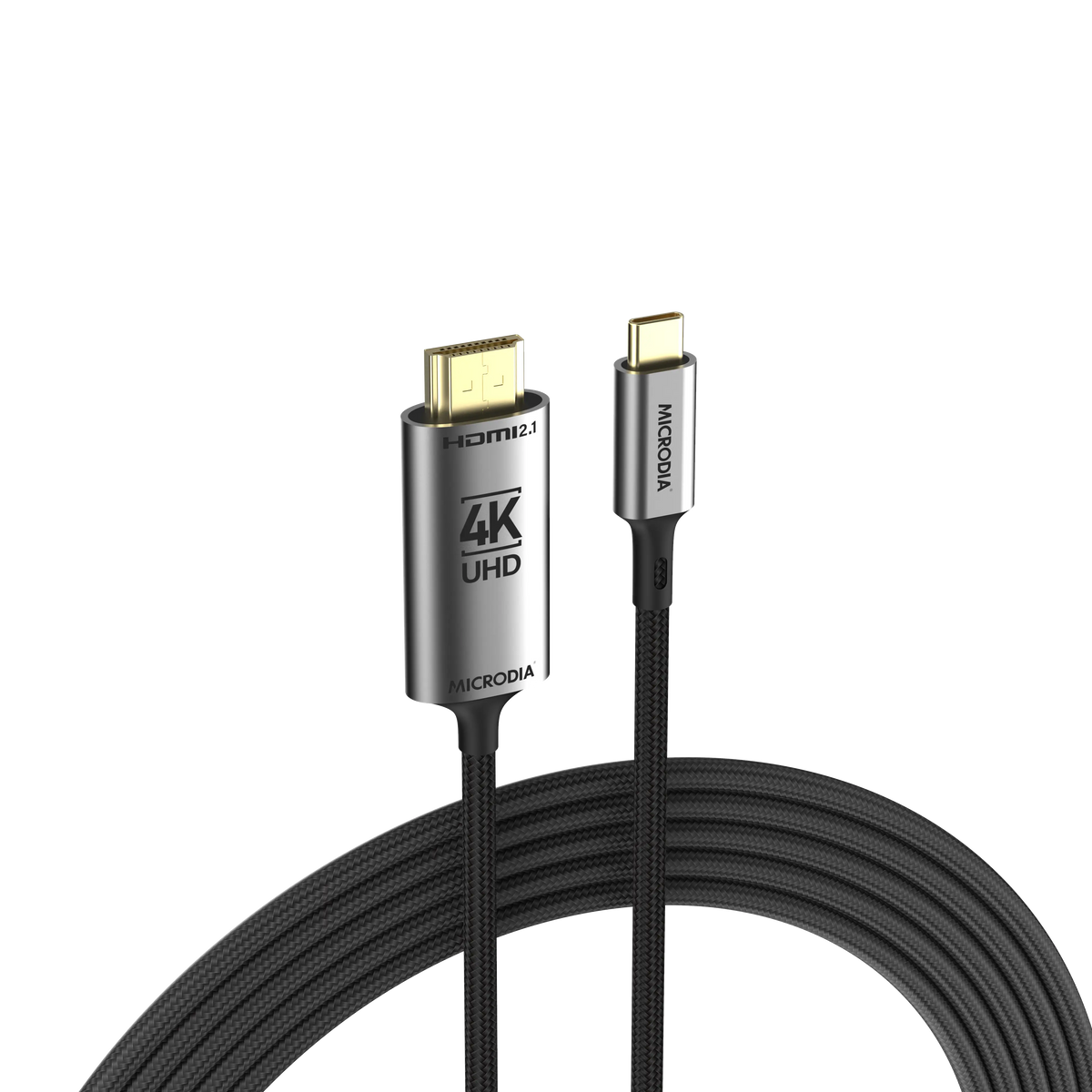 Кабель MICRODIA USB-C — HDMI (кабель 4K HDR 1,8 м, HDCP2.3)