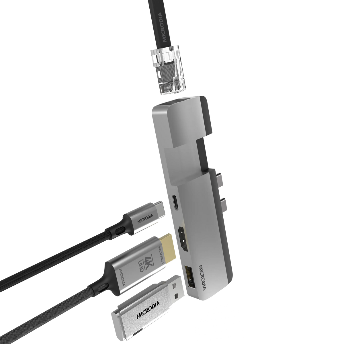 MICRODIA MAXIHub™ 5-в-1 / 4-в-1 HUB для MacBook 