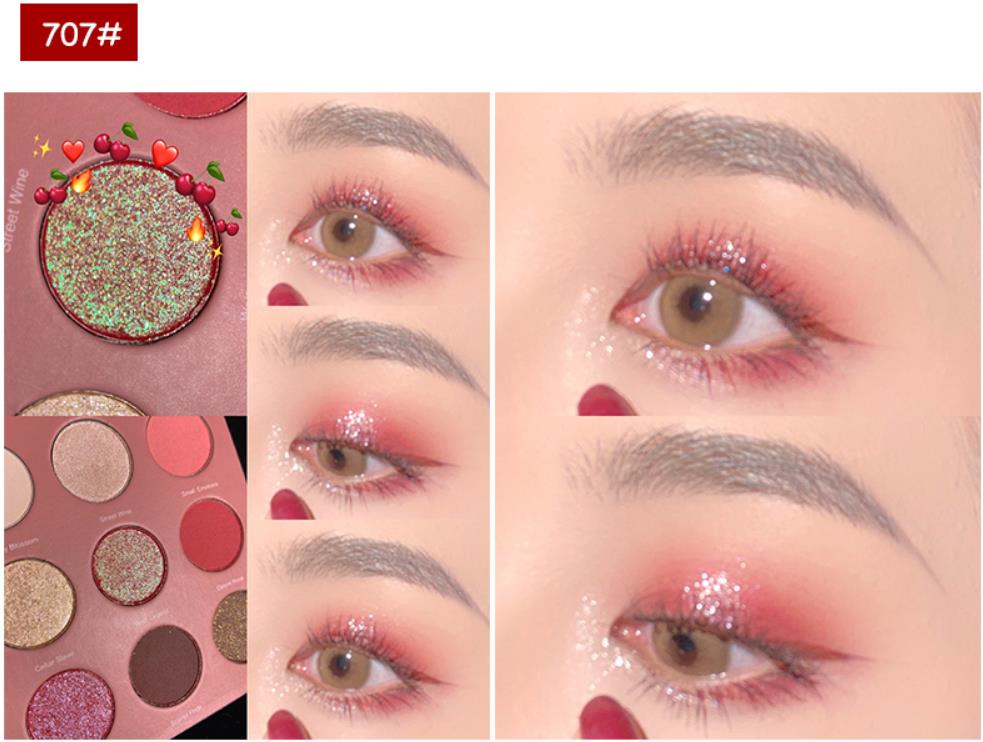 Палитра теней для век COLORROSE с масляной живописью