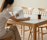 Rotterdam Slate Oak Dining Table